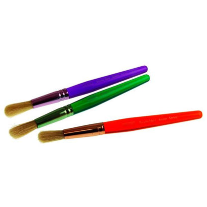 World Of Colour Big Grip Brush 3 Pc Set - Round Toddler - ABC School Supplies