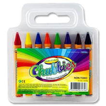 World Of Colour Box Of 8 Super Jumbo Chubby Crayons - ABC School Supplies