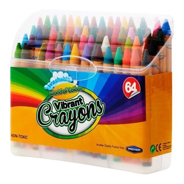 World of Colour Crayons Box of 64 - ABC School Supplies