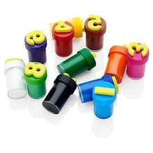 World Of Colour Finger Paints With Numbered Stamps 12X10Ml - ABC School Supplies
