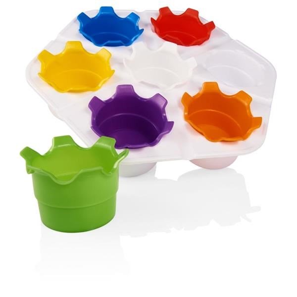 World Of Colour Paint Pots With Tray Set Of 6 - ABC School Supplies