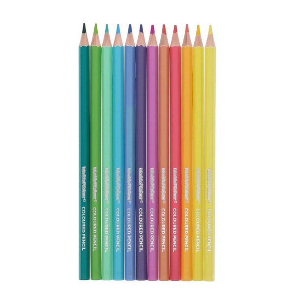 World Of Colour Pastel Colouring Pencils Pack Of 12 - ABC School Supplies