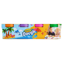 World Of Colour Play Dough With Mould Lids (4X140G Pots) Purple, Pink, Orange & Green - ABC School Supplies