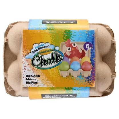**World of Colour Playground Chalk Eggs Pack of 6 - ABC School Supplies