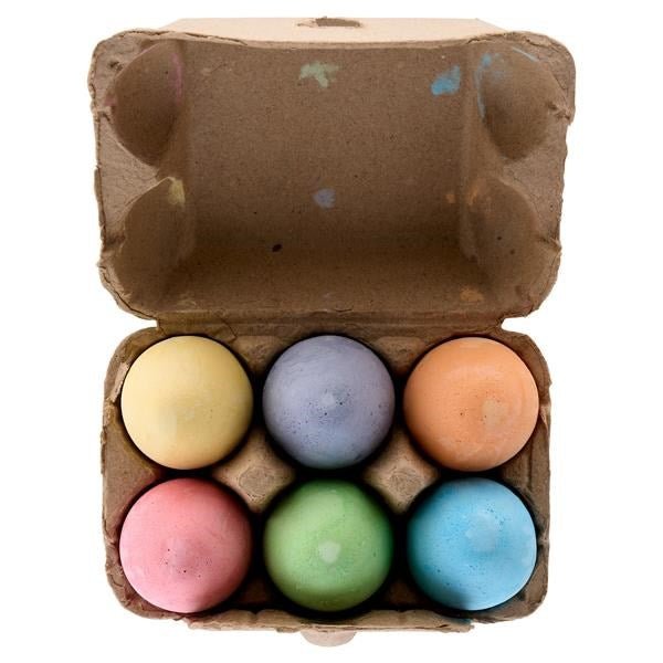 **World of Colour Playground Chalk Eggs Pack of 6 - ABC School Supplies