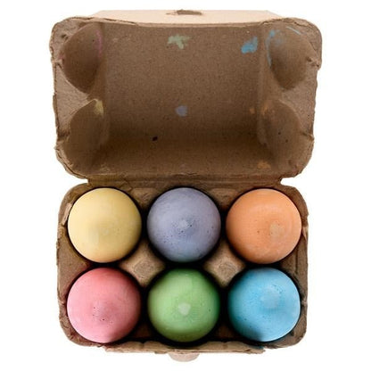 **World of Colour Playground Chalk Eggs Pack of 6 - ABC School Supplies