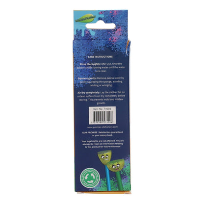 World Of Colour Sponge Dabbers Paintbrushes Tube Of 10 - ABC School Supplies