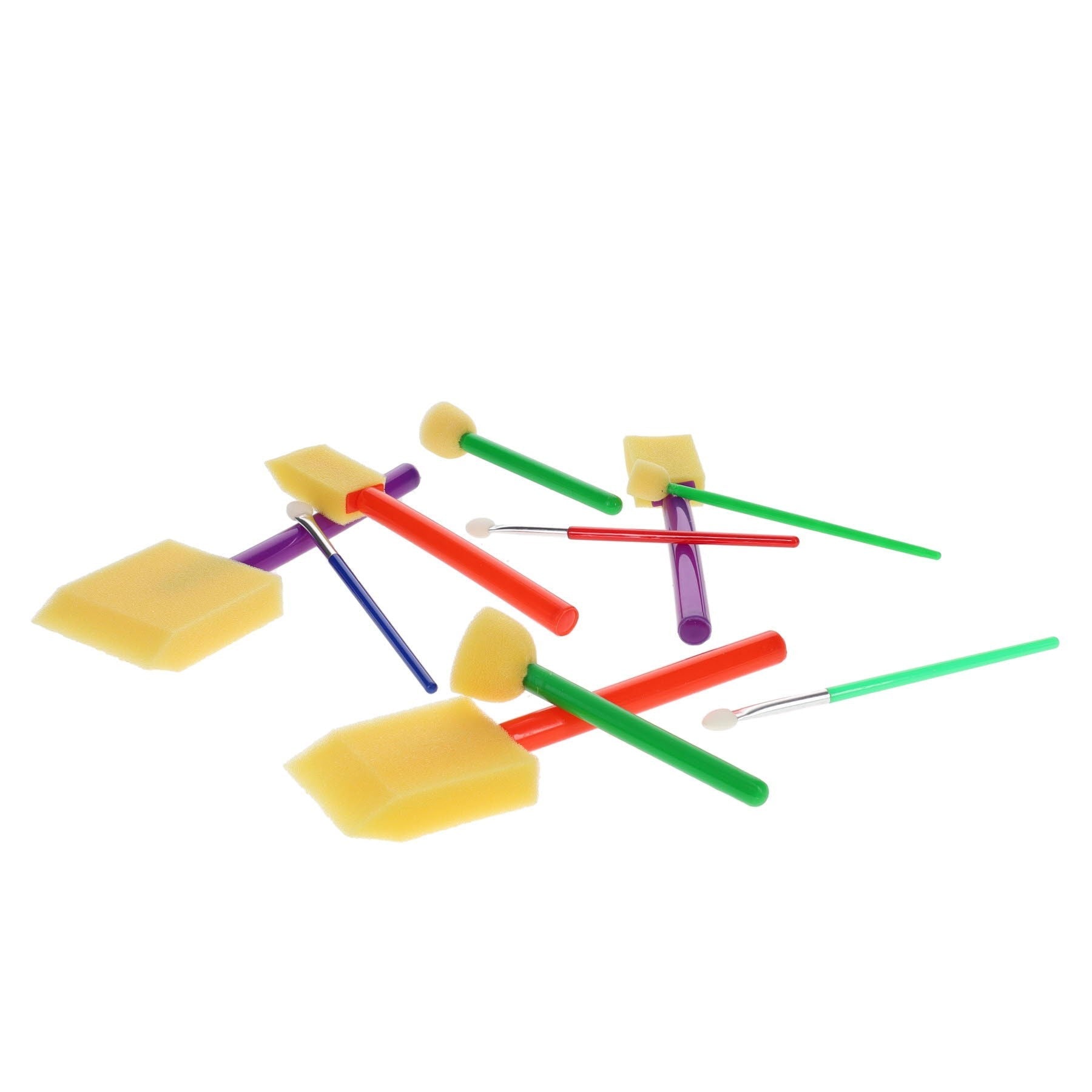 World Of Colour Sponge Dabbers Paintbrushes Tube Of 10 - ABC School Supplies