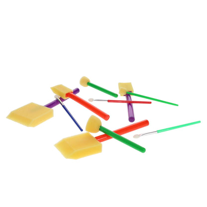 World Of Colour Sponge Dabbers Paintbrushes Tube Of 10 - ABC School Supplies