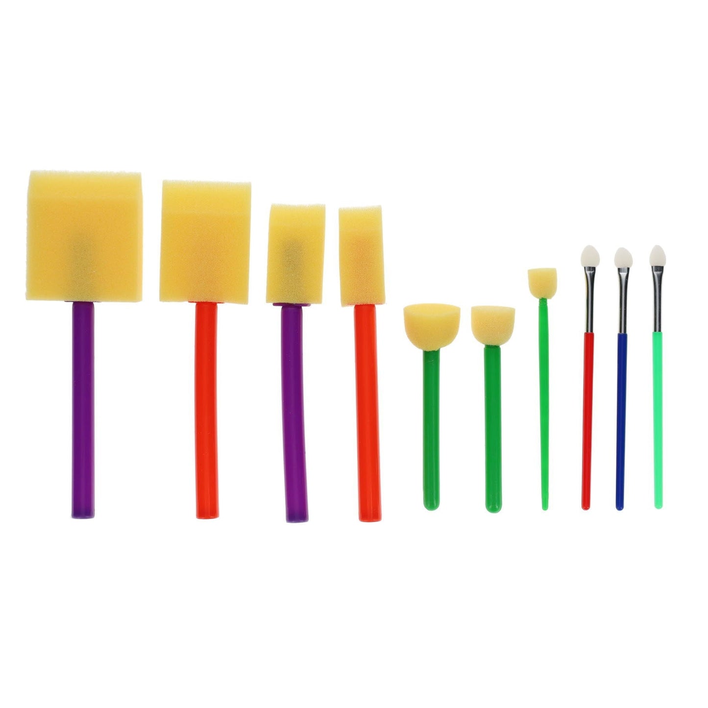 World Of Colour Sponge Dabbers Paintbrushes Tube Of 10 - ABC School Supplies