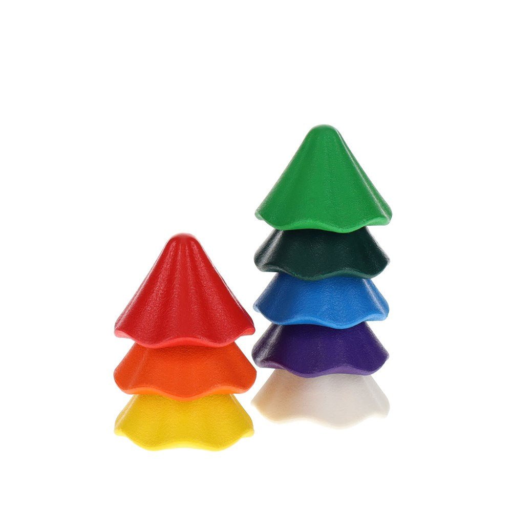 World of Colour Washable Stacked Crayons with Eraser - ABC School Supplies