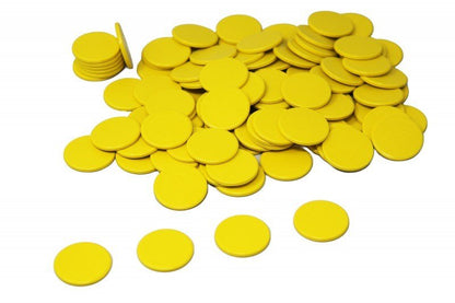 Yellow Counters Pack Of 100 - ABC School Supplies