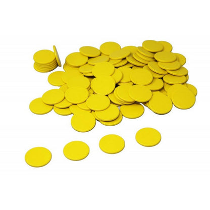 Yellow Counters Pack Of 100 - ABC School Supplies