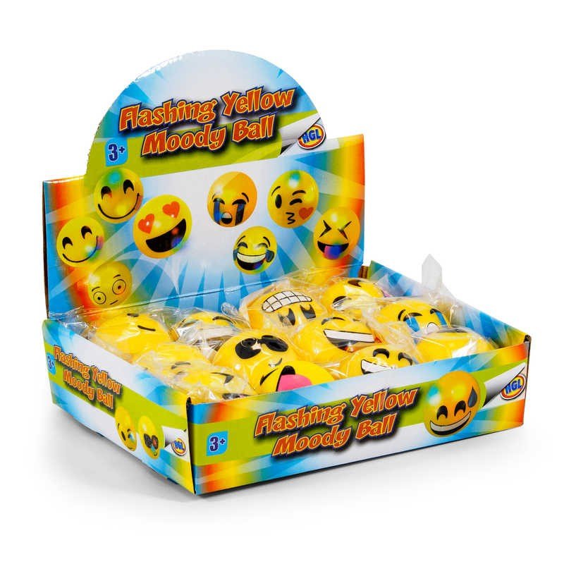 Yellow Light - Up Moody Ball 5.5Cm - ABC School Supplies